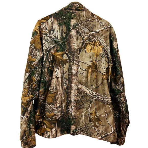 Scent Lok Realtree Camo Jacket Full Zip Large Proven Deadly Embroidered - Picture 2 of 7